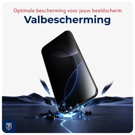 Rosso iPhone 16 Plus Privacy Glass met Installatietray Dust Removal (2-Pack) afbeelding 4