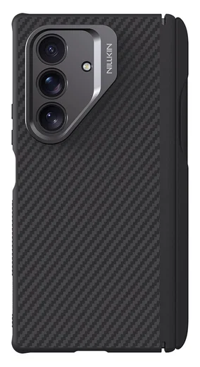 Nillkin CarboProp Samsung Z Fold 7 Hoesje MagSafe Back Cover met S-Pen Zwart afbeelding 1