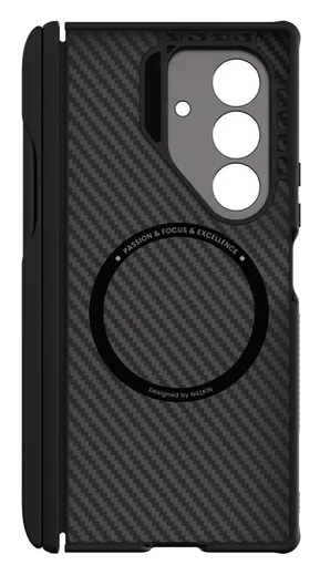 Nillkin CarboProp Samsung Z Fold 7 Hoesje MagSafe Back Cover met S-Pen Zwart afbeelding 10
