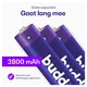 Buddi Oplaadbare AA Batterijen 2.800 mAh 1.2V 52 Stuks afbeelding 3
