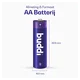 Buddi Oplaadbare AA Batterijen 2.800 mAh 1.2V 100 Stuks afbeelding 4