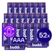 Buddi Oplaadbare AAA Batterijen 1.200 mAh 1.2V 52 Stuks