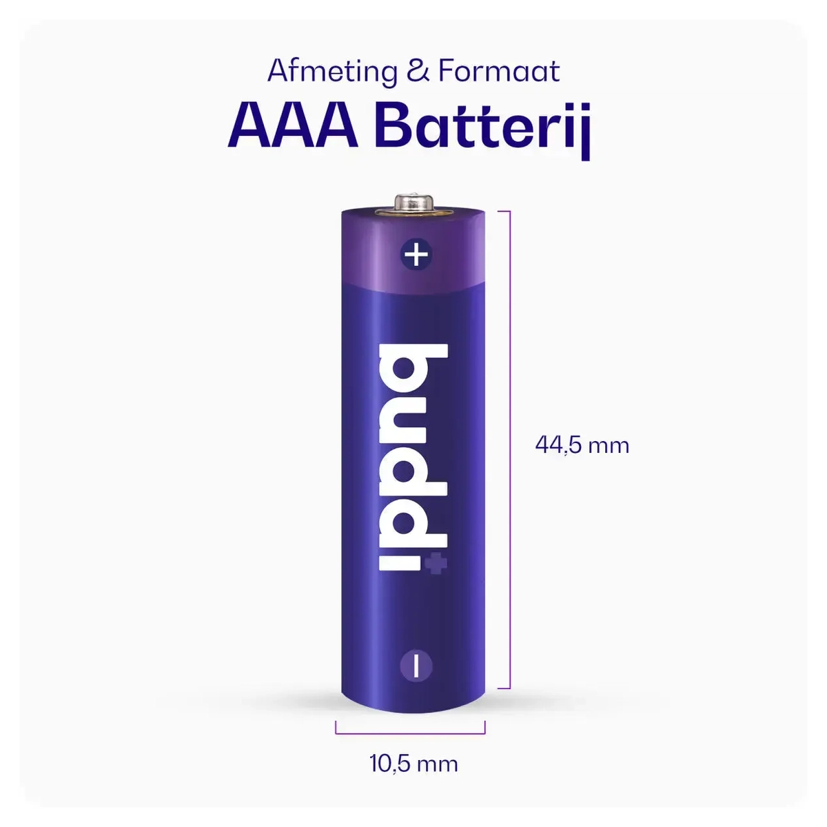 Buddi Oplaadbare AAA Batterijen 1.200 mAh 1.2V 52 Stuks afbeelding 4