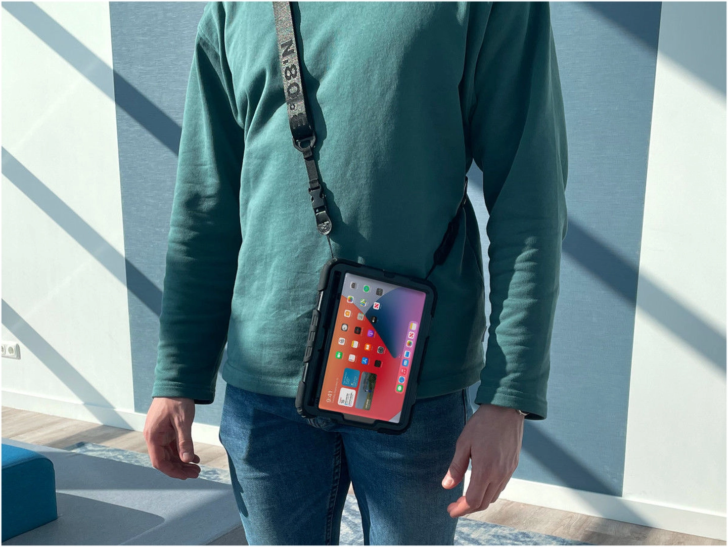 Samsung Galaxy Tab A11 Hoes met Screen Protector en Handriem Zwart afbeelding 15
