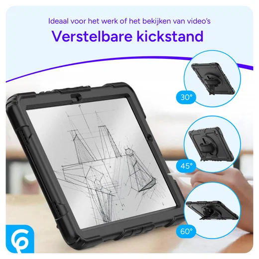 Samsung Galaxy Tab A11 Hoes met Screen Protector en Handriem Blauw afbeelding 8