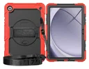 Samsung Galaxy Tab A11 Hoes met Screen Protector en Handriem Rood