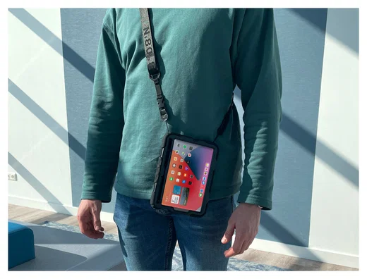 Samsung Galaxy Tab A11 Plus Hoes met Screen Protector en Handriem Zwart afbeelding 11