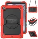 Samsung Galaxy Tab A11 Plus Hoes met Screen Protector en Handriem Rood afbeelding 4