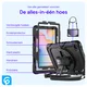 Samsung Galaxy Tab A11 Plus Hoes met Screen Protector en Handriem Rood afbeelding 5