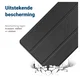 Samsung Galaxy Tab A11 Hoes Tri-Fold Book Case met Standaard Zwart afbeelding 3