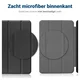 Samsung Galaxy Tab A11 Hoes Tri-Fold Book Case met Standaard Zwart afbeelding 8