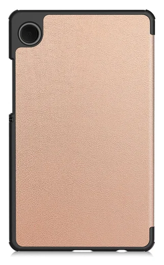 Samsung Galaxy Tab A11 Hoes Tri-Fold Book Case met Standaard Roze Goud afbeelding 2