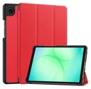Samsung Galaxy Tab A11 Hoes Tri-Fold Book Case met Standaard Rood