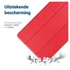 Samsung Galaxy Tab A11 Hoes Tri-Fold Book Case met Standaard Rood afbeelding 3