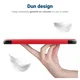 Samsung Galaxy Tab A11 Hoes Tri-Fold Book Case met Standaard Rood afbeelding 9