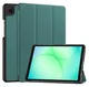 Samsung Galaxy Tab A11 Hoes Tri-Fold Book Case met Standaard Groen