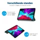 Samsung Galaxy Tab A11 Hoes Tri-Fold Book Case met Standaard Groen afbeelding 8