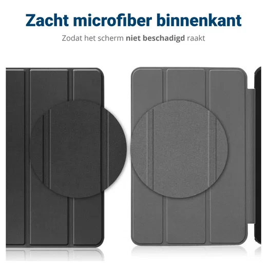 Samsung Galaxy Tab A11 Hoes Tri-Fold Book Case met Standaard Blossom afbeelding 6