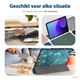 Samsung Galaxy Tab A11 Hoes Tri-Fold Book Case met Standaard Blossom afbeelding 8