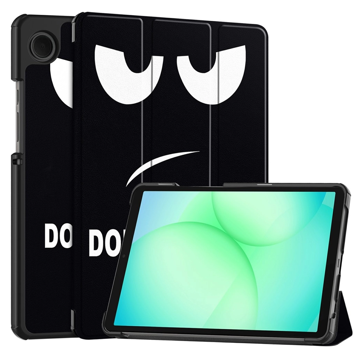 Samsung Galaxy Tab A11 Hoes Tri-Fold Book Case met Standaard Touch afbeelding 1