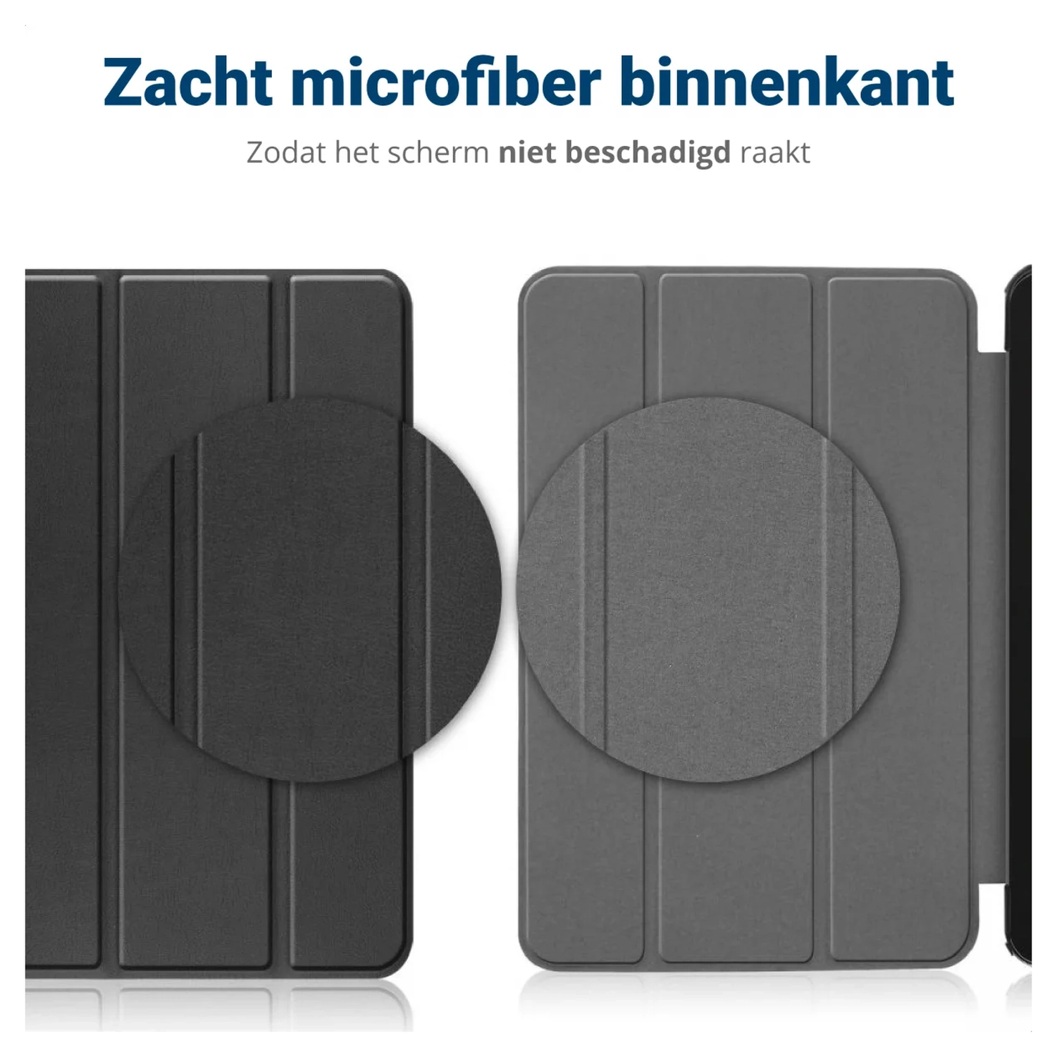 Samsung Galaxy Tab A11 Hoes Tri-Fold Book Case met Standaard Touch afbeelding 8