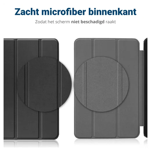 Samsung Galaxy Tab A11 Hoes Tri-Fold Book Case met Standaard Touch afbeelding 8