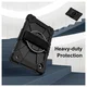 Samsung Galaxy Tab A11 Hoes Back Cover met Kickstand en Handriem Zwart afbeelding 6