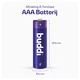 Buddi Oplaadbare AAA Batterijen 1.200 mAh 1.2V 100 Stuks afbeelding 4