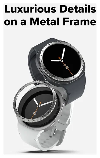 Ringke Bezel Styling - Galaxy Watch 8 44MM - Randbeschermer - Zilver afbeelding 3