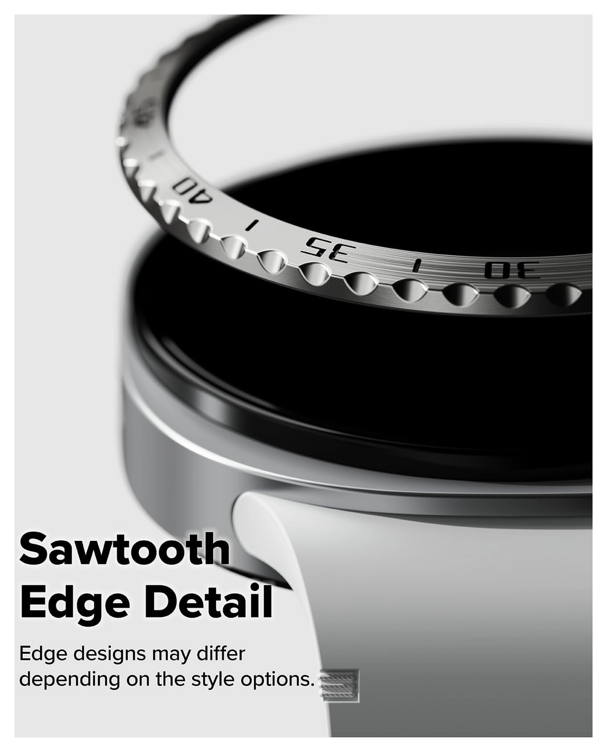 Ringke Bezel Styling - Galaxy Watch 8 44MM - Randbeschermer - Zilver afbeelding 5
