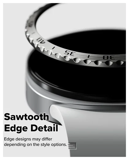 Ringke Bezel Styling - Galaxy Watch 8 44MM - Randbeschermer - Zilver afbeelding 5