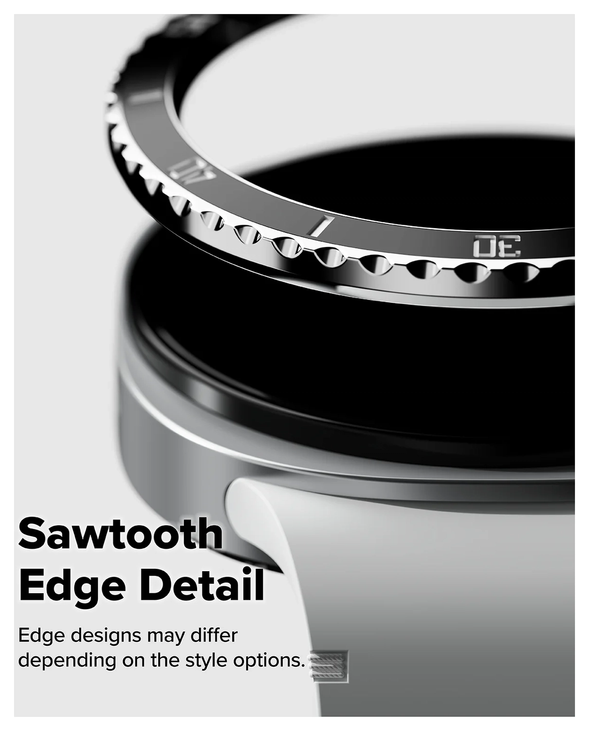 Ringke Bezel Styling - Galaxy Watch 8 44MM - Randbeschermer - Premium Zwart afbeelding 8