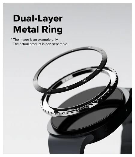 Ringke Bezel Styling - Galaxy Watch 8 44MM - Randbeschermer - Premium Zwart afbeelding 9
