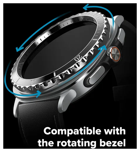 Ringke Bezel - Galaxy Watch 8 Classic 46MM - Randbeschermer - Premium Zwart afbeelding 5