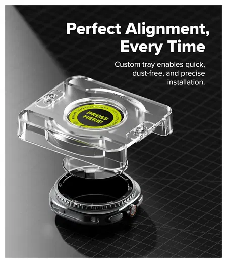 Ringke Tempered Glass Pro - Samsung Watch 8 Classic Screen Protector - 2-Pack afbeelding 3