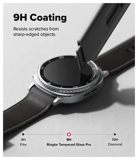 Ringke Tempered Glass Pro - Samsung Watch 8 Classic Screen Protector - 2-Pack afbeelding 6