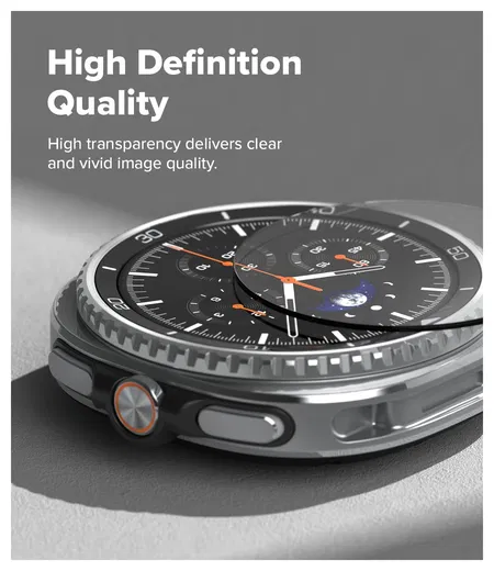 Ringke Tempered Glass Pro - Samsung Watch 8 Classic Screen Protector - 2-Pack afbeelding 7