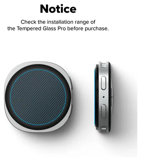 Ringke Tempered Glass Pro - Samsung Watch 8 Classic Screen Protector - 2-Pack afbeelding 9