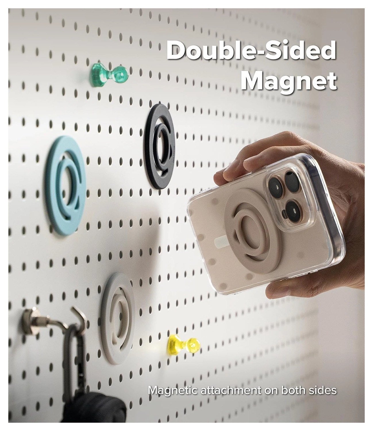 Ringke Magnetische Siliconen MagSafe Ring Houder Standaard Zwart afbeelding 2