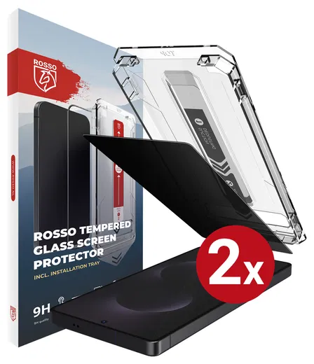 Rosso Samsung S25 Edge Privacy Glass met Installatietray Dust Removal (2-Pack) afbeelding 13