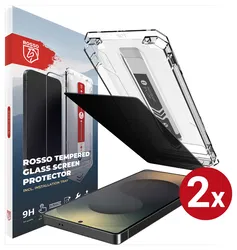 Rosso Samsung S25 Ultra Privacy Glass met Installatietray Dust Removal (2-Pack) afbeelding