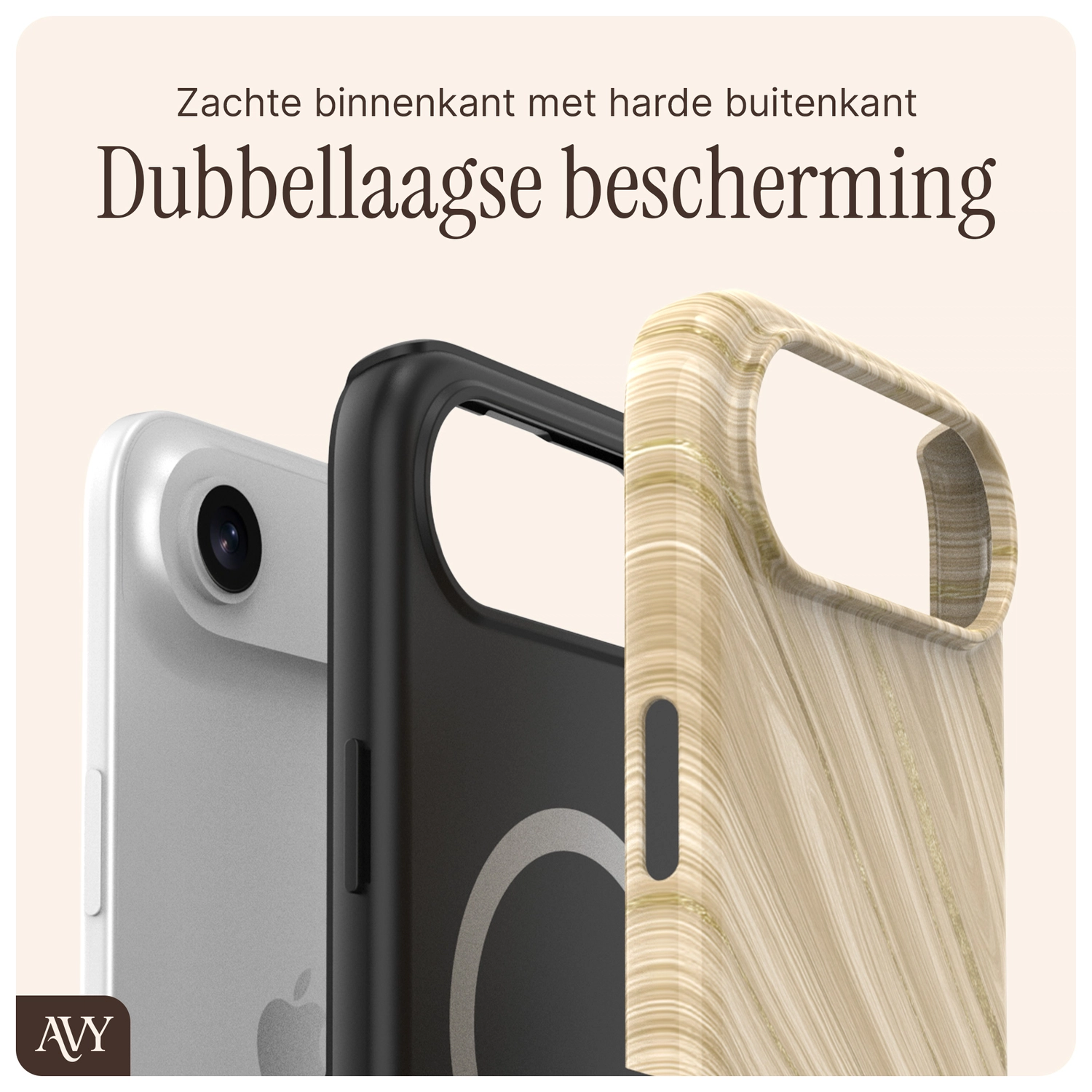 AVY Apple iPhone Air Hoesje MagSafe Back Cover Aurum Gold afbeelding 6