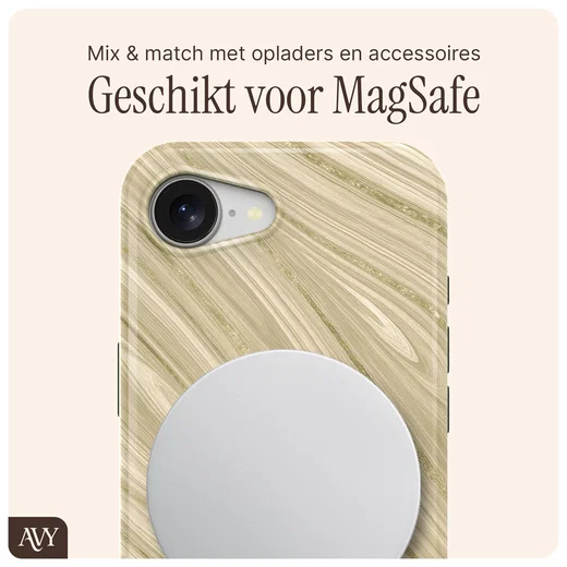 AVY Apple iPhone 17e / 16e Hoesje MagSafe Back Cover Aurum Gold afbeelding 9