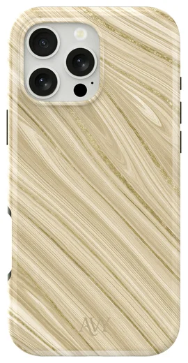 AVY Apple iPhone 16 Pro Hoesje MagSafe Back Cover Aurum Gold afbeelding 1