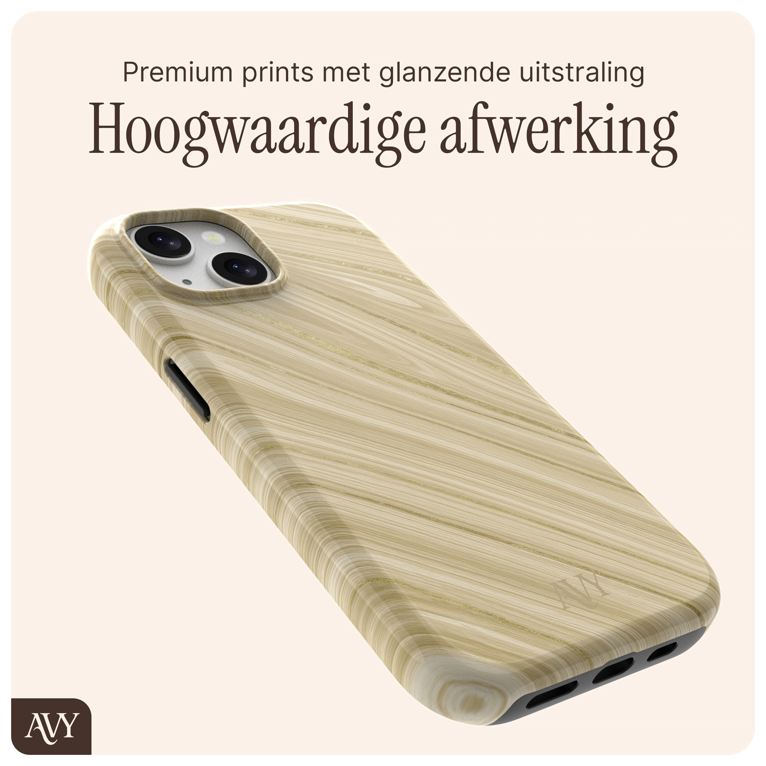 AVY Apple iPhone 15 Hoesje MagSafe Back Cover Aurum Gold afbeelding 10