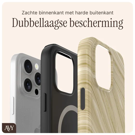 AVY Apple iPhone 13 Pro Hoesje MagSafe Back Cover Aurum Gold afbeelding 7