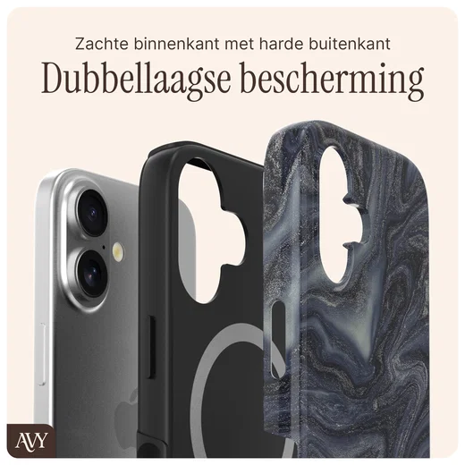 AVY Apple iPhone 17 Hoesje MagSafe Back Cover Obscura Blue afbeelding 7