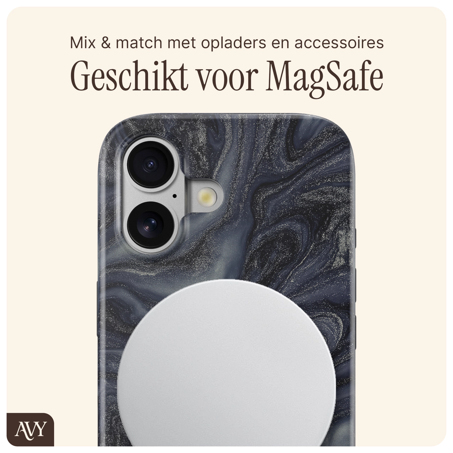AVY Apple iPhone 17 Hoesje MagSafe Back Cover Obscura Blue afbeelding 8
