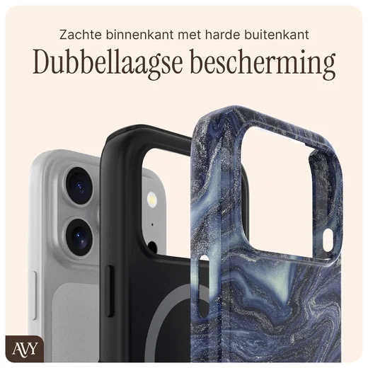 AVY Apple iPhone 17 Pro Hoesje MagSafe Back Cover Obscura Blue afbeelding 7