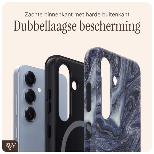 AVY Samsung Galaxy S25 Hoesje MagSafe Back Cover Obscura Blue afbeelding 7